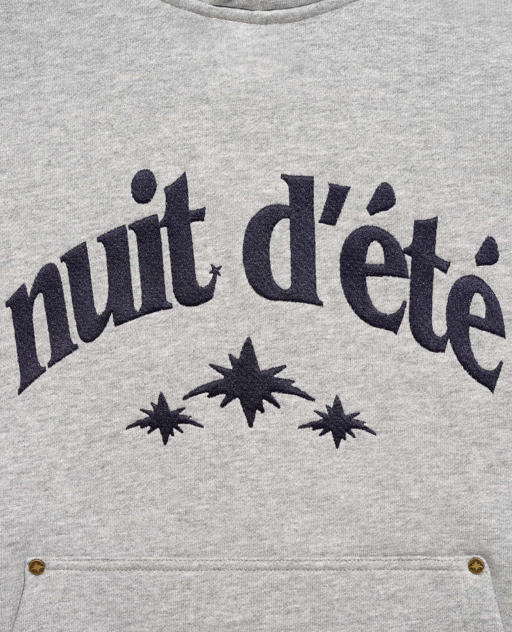 BIG LOGO GREY HOODIE