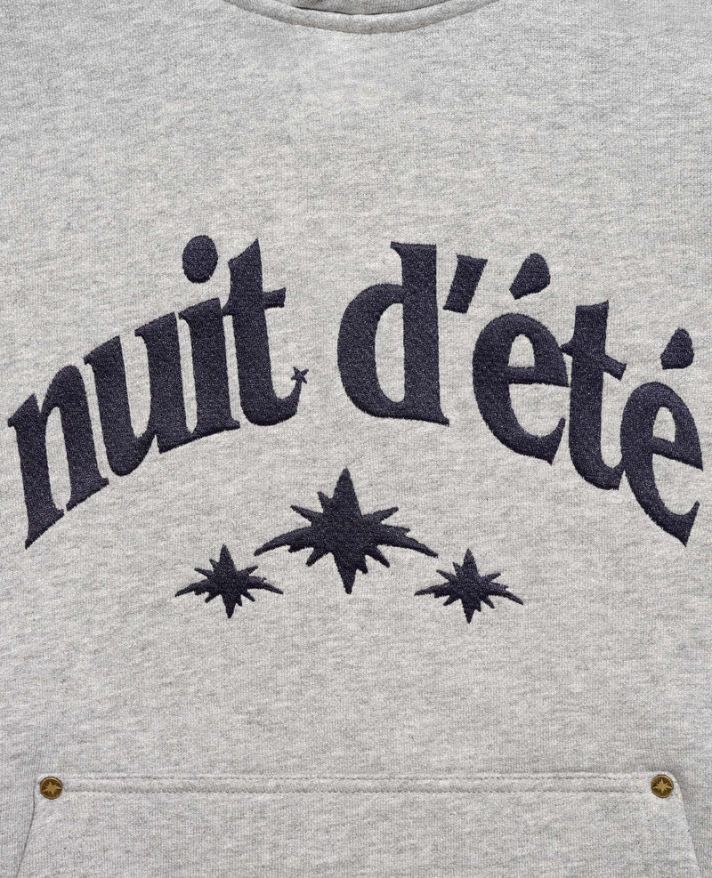 BIG LOGO GREY HOODIE