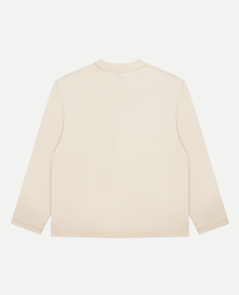 BIG LOGO LONGSLEEVE - BEIGE