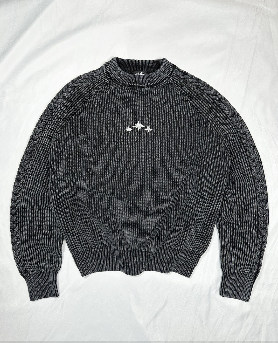 WASHED BLACK KNIT