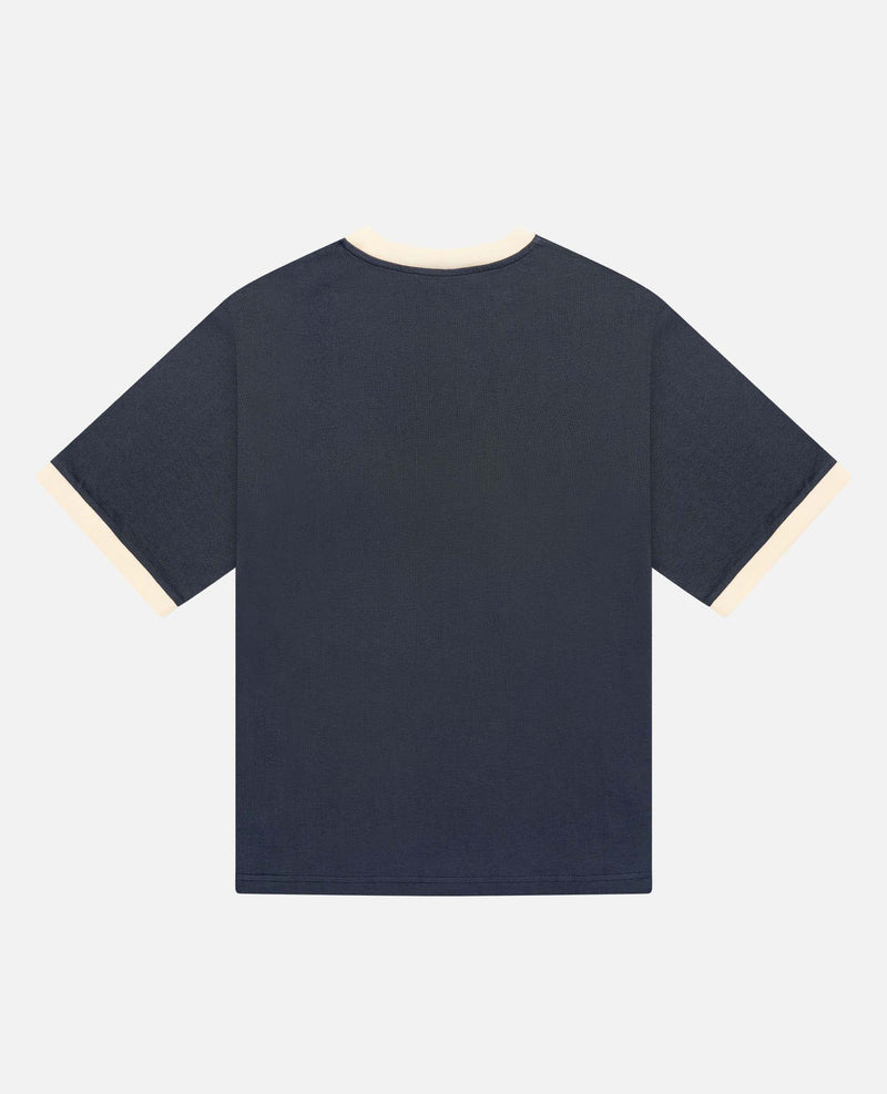 COLLEGE T-SHIRT - NAVY/WHITE